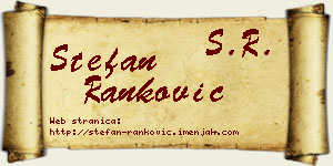 Stefan Ranković vizit kartica